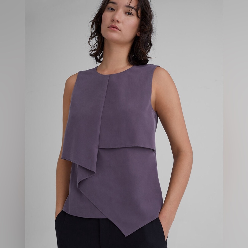 Club Monaco Drape Front Blouse